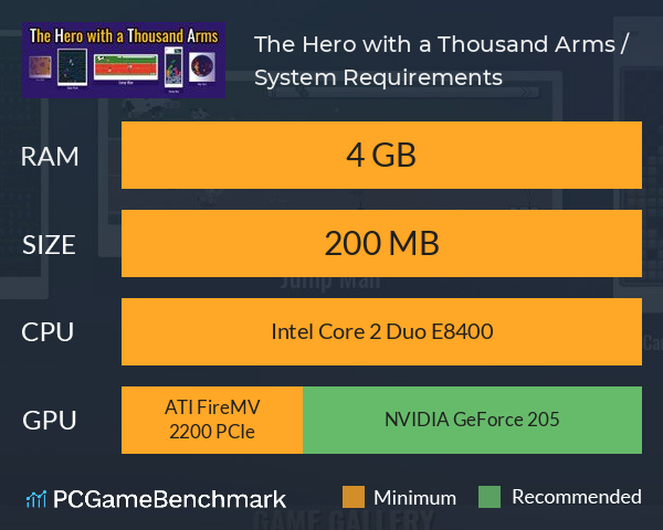 The Hero with a Thousand Arms / 千手英雄 System Requirements PC Graph - Can I Run The Hero with a Thousand Arms / 千手英雄