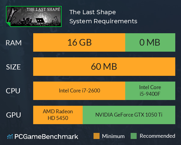 The Last Shape System Requirements PC Graph - Can I Run The Last Shape