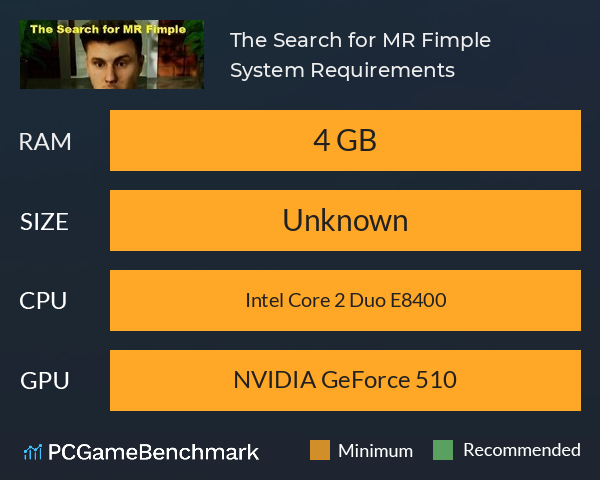 The Search for MR Fimple System Requirements PC Graph - Can I Run The Search for MR Fimple