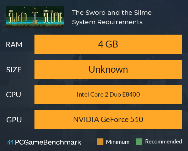 The Sword and the Slime System Requirements PC Graph - Can I Run The Sword and the Slime