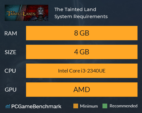 The Tainted Land System Requirements PC Graph - Can I Run The Tainted Land