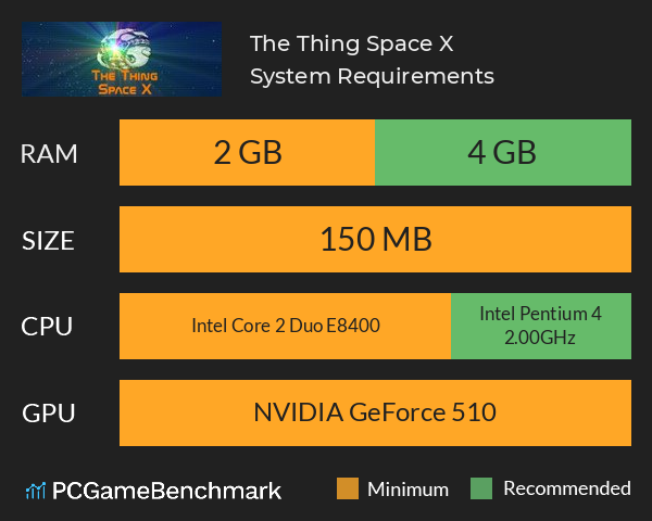 The Thing: Space X System Requirements PC Graph - Can I Run The Thing: Space X