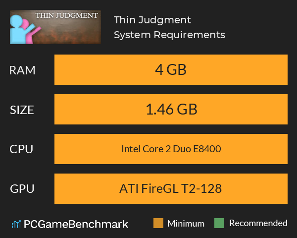 Thin Judgment System Requirements PC Graph - Can I Run Thin Judgment