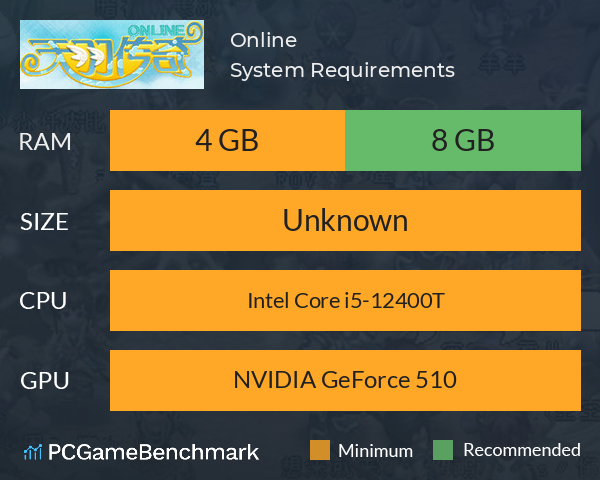 天羽传奇Online System Requirements PC Graph - Can I Run 天羽传奇Online