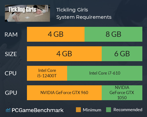 Tickling Girls System Requirements PC Graph - Can I Run Tickling Girls