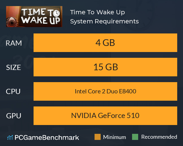 Time To Wake Up System Requirements PC Graph - Can I Run Time To Wake Up