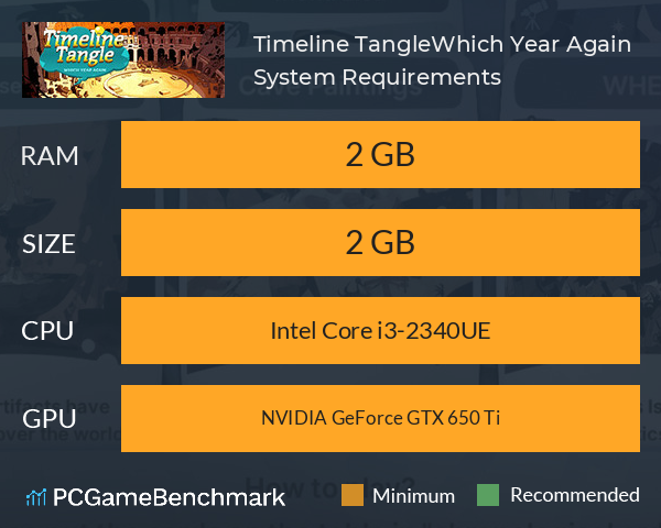 Timeline Tangle:Which Year Again System Requirements PC Graph - Can I Run Timeline Tangle:Which Year Again