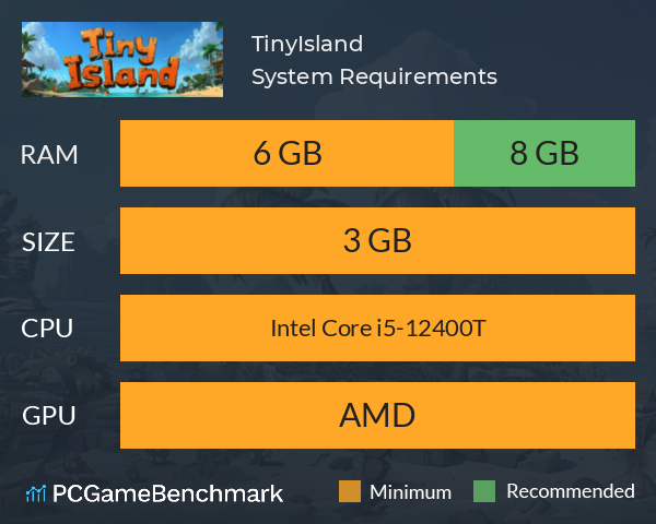 TinyIsland System Requirements PC Graph - Can I Run TinyIsland