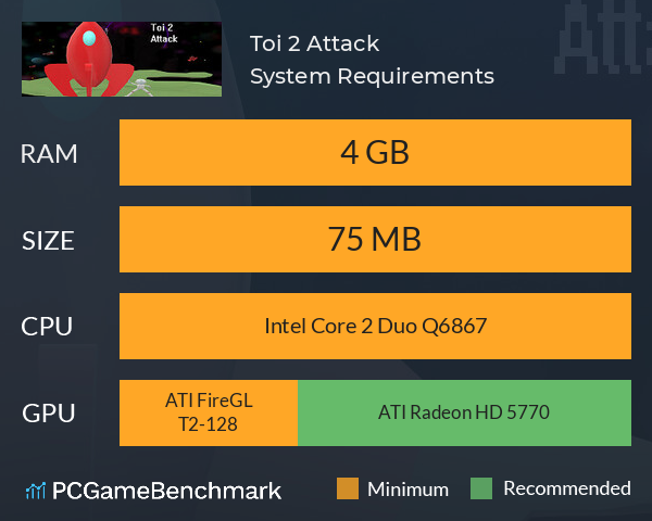 Toi 2 Attack System Requirements PC Graph - Can I Run Toi 2 Attack