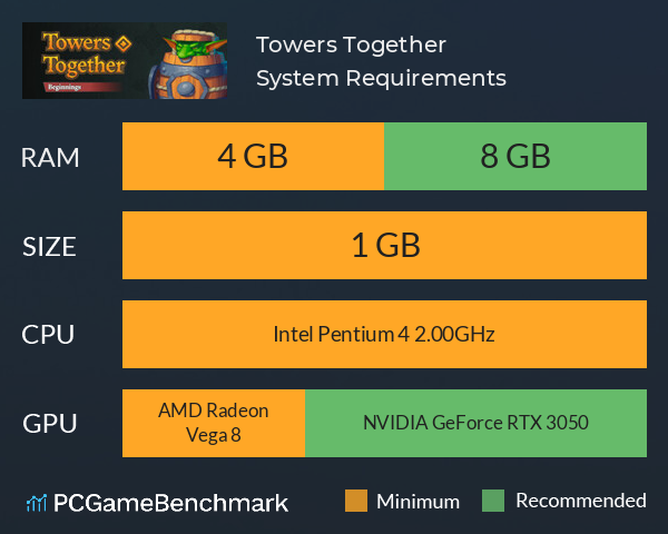 Towers Together System Requirements PC Graph - Can I Run Towers Together