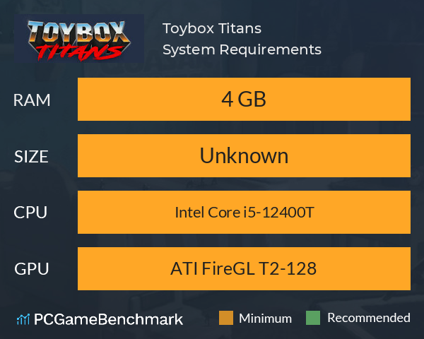 Toybox Titans System Requirements PC Graph - Can I Run Toybox Titans