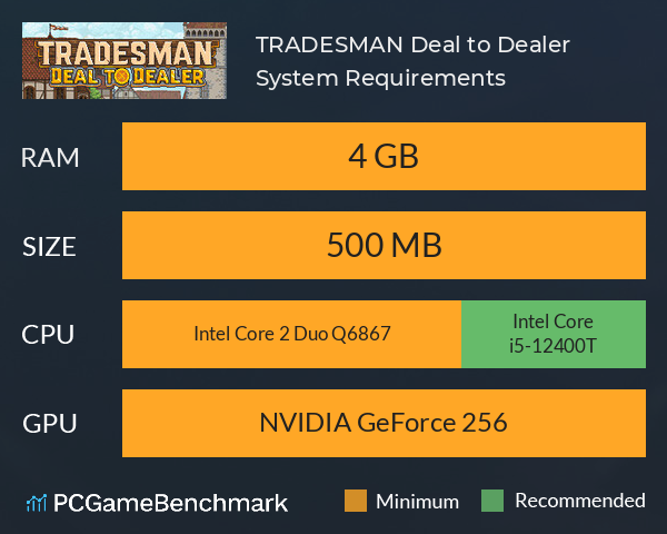 TRADESMAN: Deal to Dealer System Requirements PC Graph - Can I Run TRADESMAN: Deal to Dealer