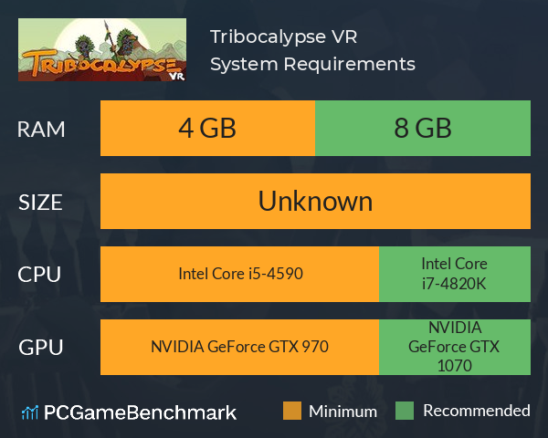 Tribocalypse VR System Requirements PC Graph - Can I Run Tribocalypse VR