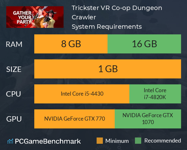 Trickster VR: Co-op Dungeon Crawler System Requirements - Can I It? -