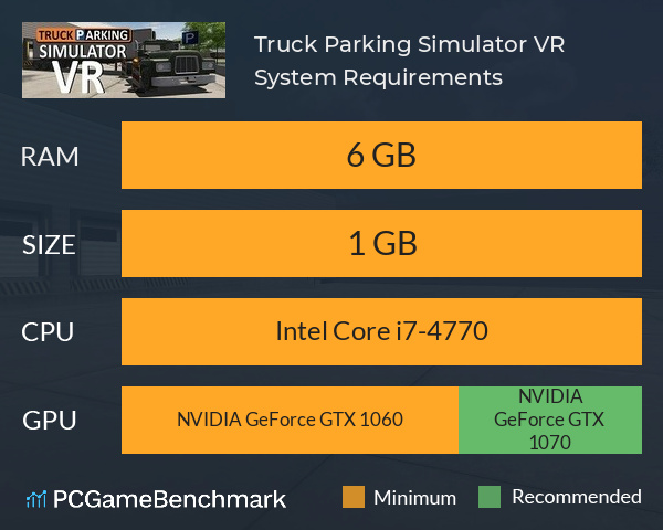 Truck Parking Simulator VR System Requirements PC Graph - Can I Run Truck Parking Simulator VR