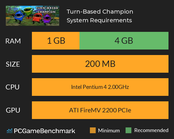 Turn-Based Champion System Requirements PC Graph - Can I Run Turn-Based Champion