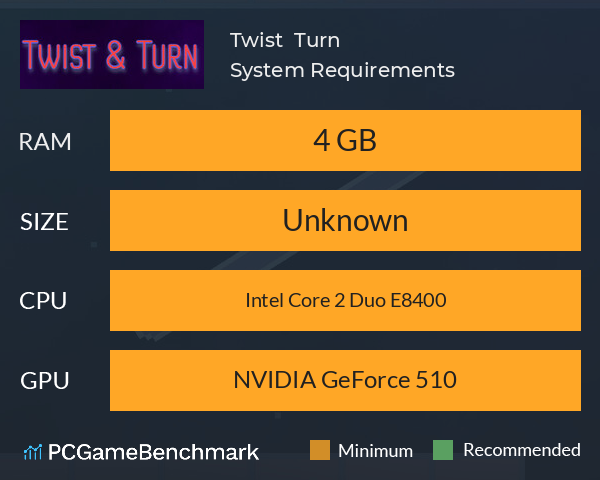 Twist & Turn System Requirements PC Graph - Can I Run Twist & Turn