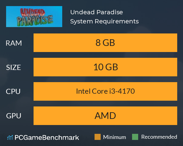 Undead Paradise System Requirements PC Graph - Can I Run Undead Paradise