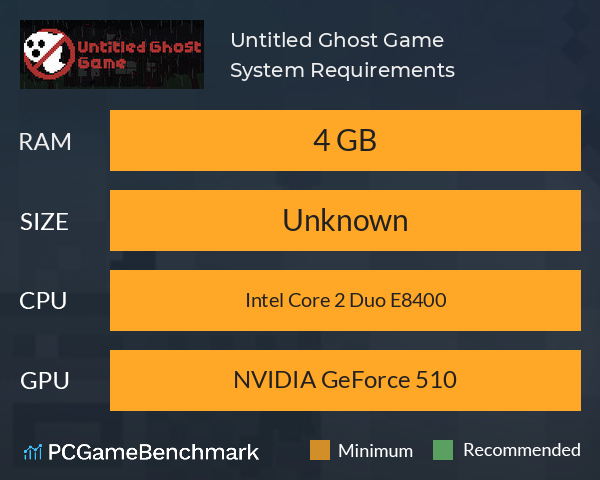 Untitled Ghost Game System Requirements PC Graph - Can I Run Untitled Ghost Game