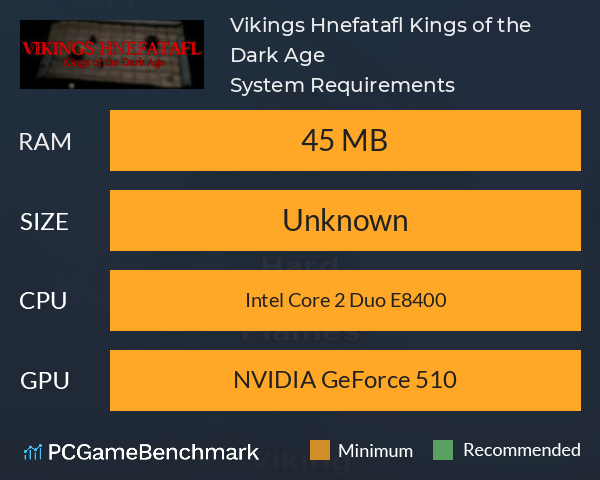 Vikings Hnefatafl: Kings of the Dark Age System Requirements PC Graph - Can I Run Vikings Hnefatafl: Kings of the Dark Age