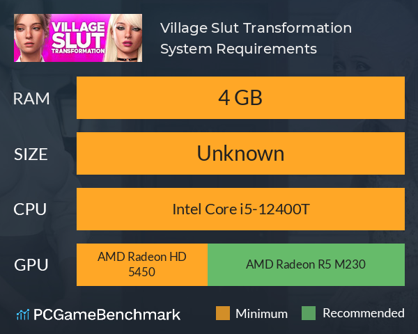 Village Slut Transformation ? System Requirements PC Graph - Can I Run Village Slut Transformation ?