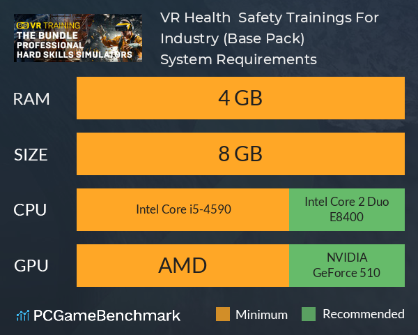 VR Health & Safety Trainings For Industry (Base Pack) System Requirements PC Graph - Can I Run VR Health & Safety Trainings For Industry (Base Pack)