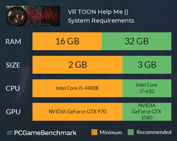 VR TOON Help Me (살려주세요) System Requirements PC Graph - Can I Run VR TOON Help Me (살려주세요)