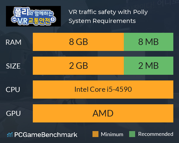 VR traffic safety with Polly System Requirements PC Graph - Can I Run VR traffic safety with Polly