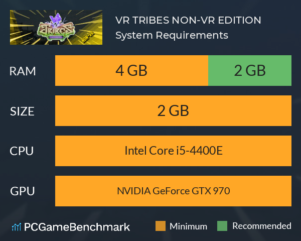 VR TRIBES: NON-VR EDITION System Requirements PC Graph - Can I Run VR TRIBES: NON-VR EDITION