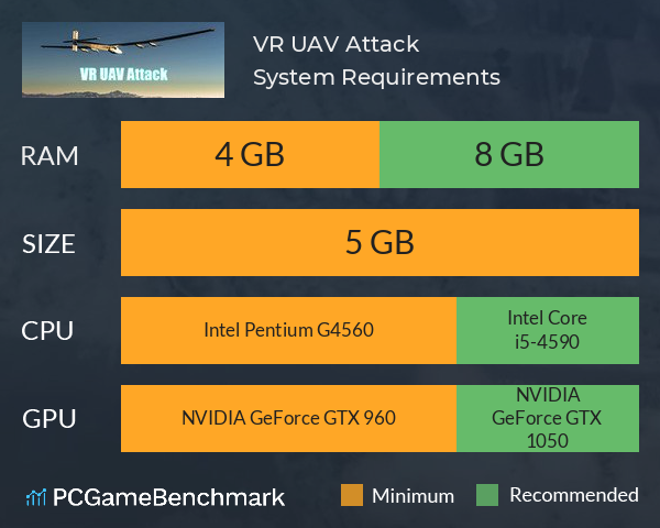 VR UAV Attack System Requirements PC Graph - Can I Run VR UAV Attack