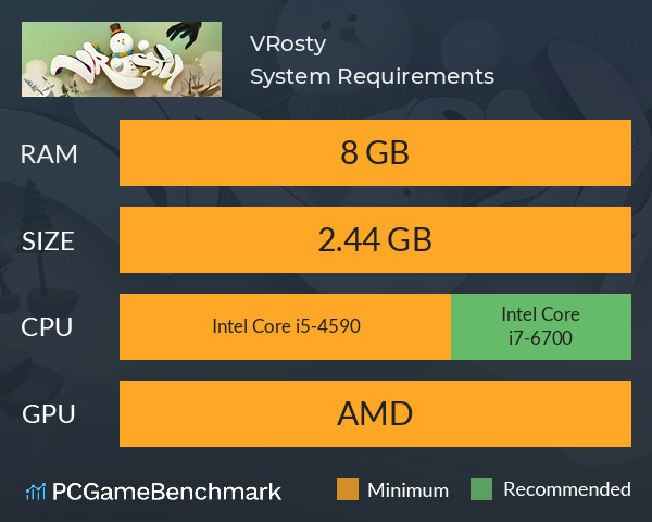 VRosty System Requirements PC Graph - Can I Run VRosty