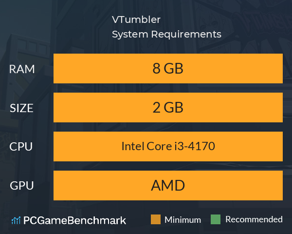 VTumbler System Requirements PC Graph - Can I Run VTumbler