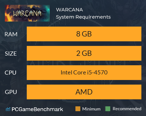 WARCANA System Requirements PC Graph - Can I Run WARCANA