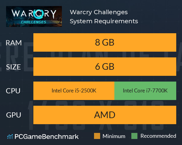 Warcry: Challenges System Requirements PC Graph - Can I Run Warcry: Challenges