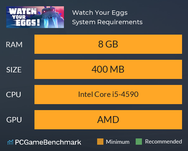 Watch Your Eggs! System Requirements PC Graph - Can I Run Watch Your Eggs!