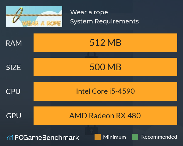 Wear a rope System Requirements PC Graph - Can I Run Wear a rope