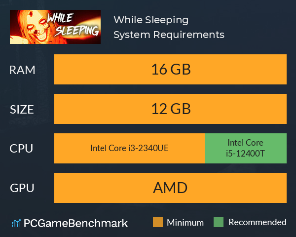 While Sleeping System Requirements PC Graph - Can I Run While Sleeping