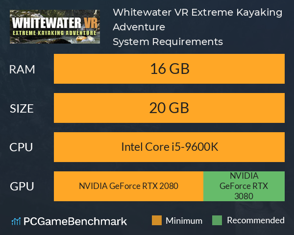 Whitewater VR: Extreme Kayaking Adventure System Requirements PC Graph - Can I Run Whitewater VR: Extreme Kayaking Adventure