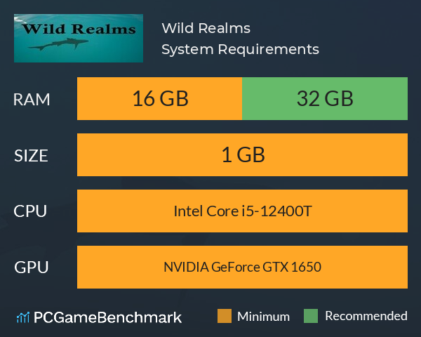 Wild Realms System Requirements PC Graph - Can I Run Wild Realms