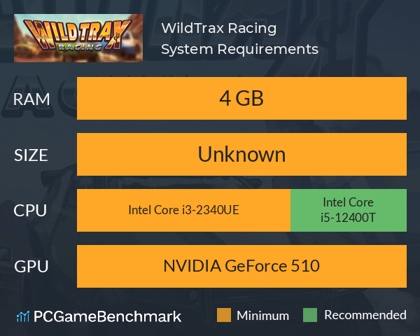 WildTrax Racing System Requirements PC Graph - Can I Run WildTrax Racing