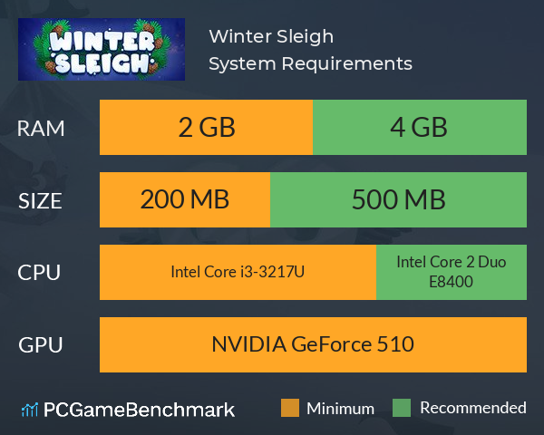 Winter Sleigh System Requirements PC Graph - Can I Run Winter Sleigh