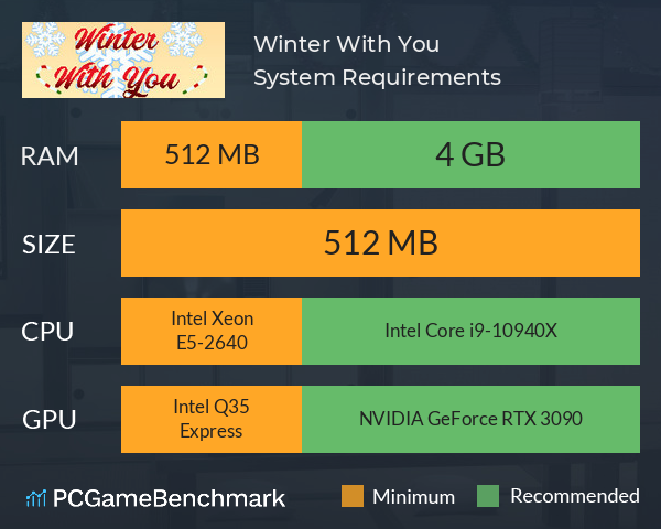 Winter With You System Requirements PC Graph - Can I Run Winter With You