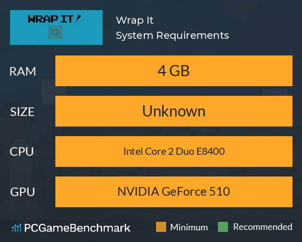 Wrap It! System Requirements PC Graph - Can I Run Wrap It!