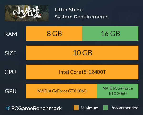 小先生 Litter ShiFu System Requirements PC Graph - Can I Run 小先生 Litter ShiFu