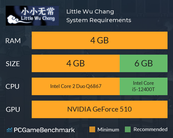 小小无常 Little Wu Chang System Requirements PC Graph - Can I Run 小小无常 Little Wu Chang