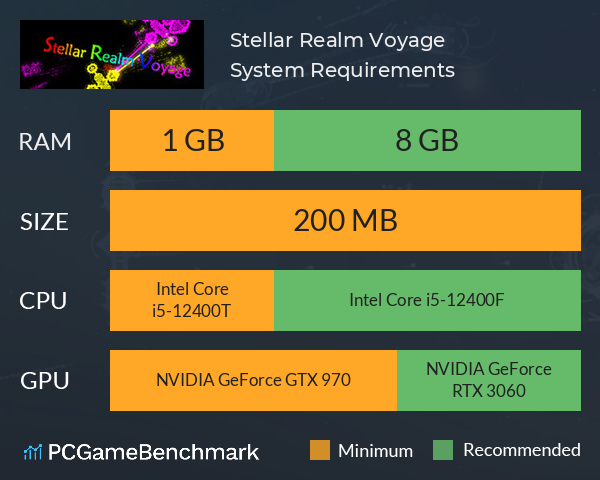 星界远航 Stellar Realm Voyage System Requirements PC Graph - Can I Run 星界远航 Stellar Realm Voyage