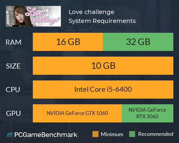 雪地情挑：Love challenge System Requirements PC Graph - Can I Run 雪地情挑：Love challenge