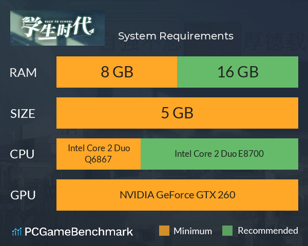 学生时代 System Requirements PC Graph - Can I Run 学生时代