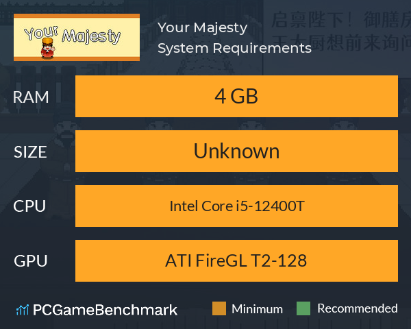 Your Majesty System Requirements PC Graph - Can I Run Your Majesty