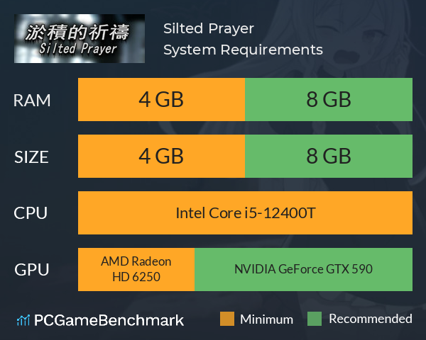 淤積的祈禱（Silted Prayer） System Requirements PC Graph - Can I Run 淤積的祈禱（Silted Prayer）